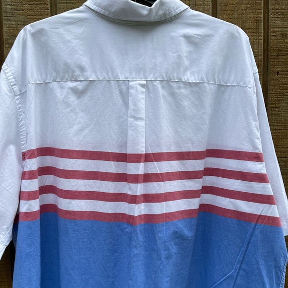 Chaps Short Sleeve Patriotic Shirt Size XXL - Picture 8 of 12